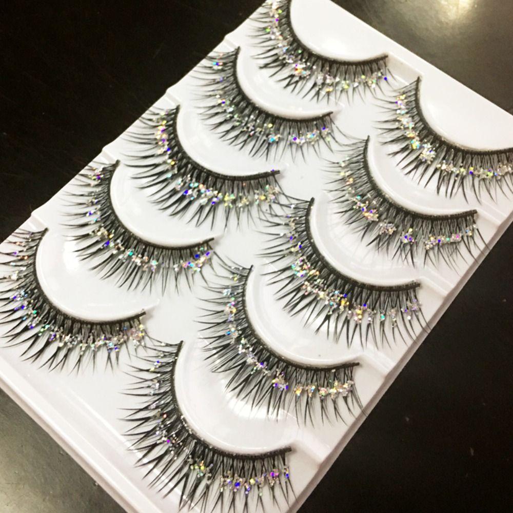 Women Beauty Fuffy Lashes Thick Long Eye Lashes False Eyelashes Eye Extension Diamond Manga Lashes