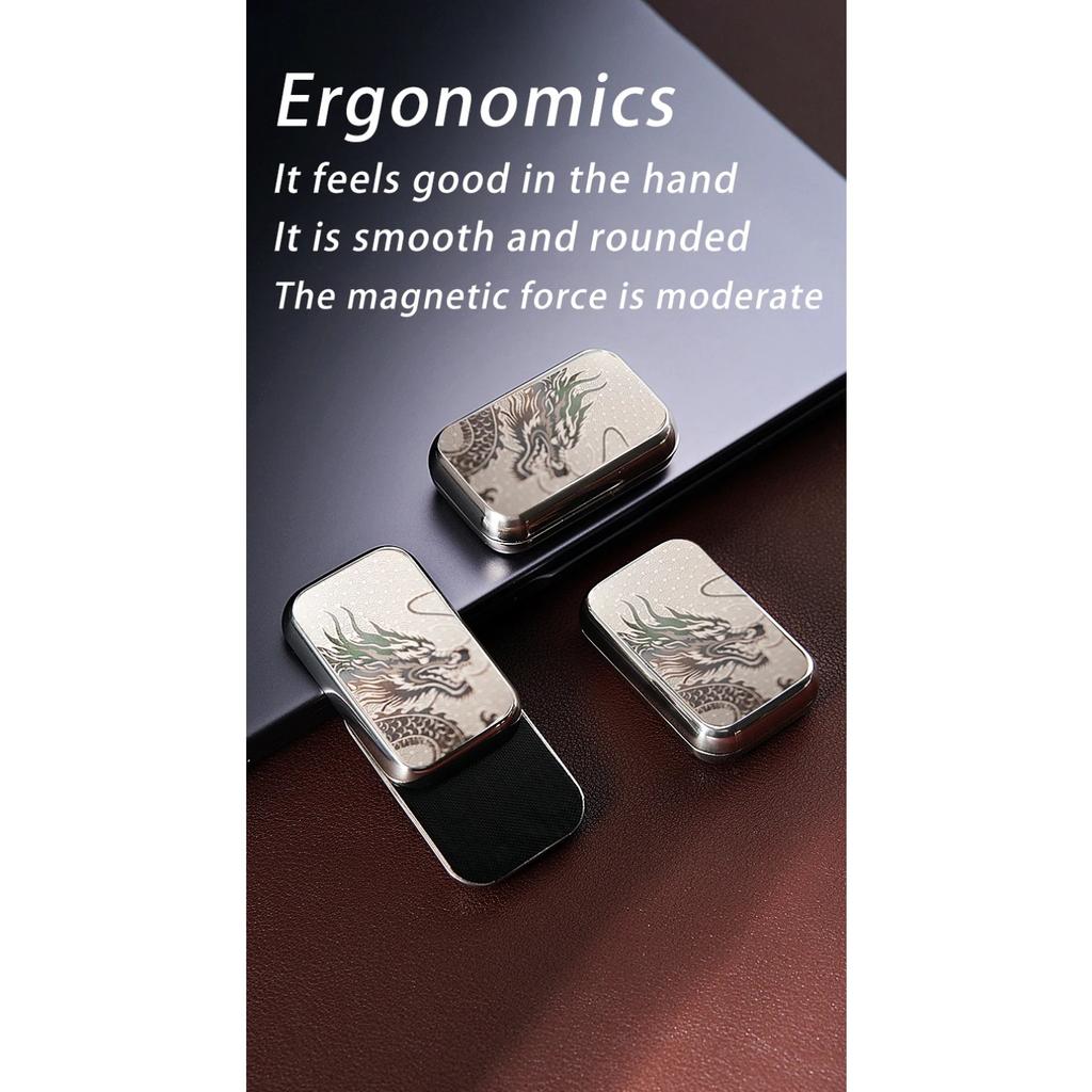 Dragon Fidget Slider 304 Stainless Steel Magnetic Push Pull Stress Relief Toy for Adults Kids Smooth EDC Desk Toy  Anti-Anxiety