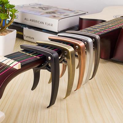 Aluminium Alloy Metal New Guitar Capo Quick Change Clamp Key Acoustic Classic Guitar Capo for Tone Adjusting Guitar Accessories