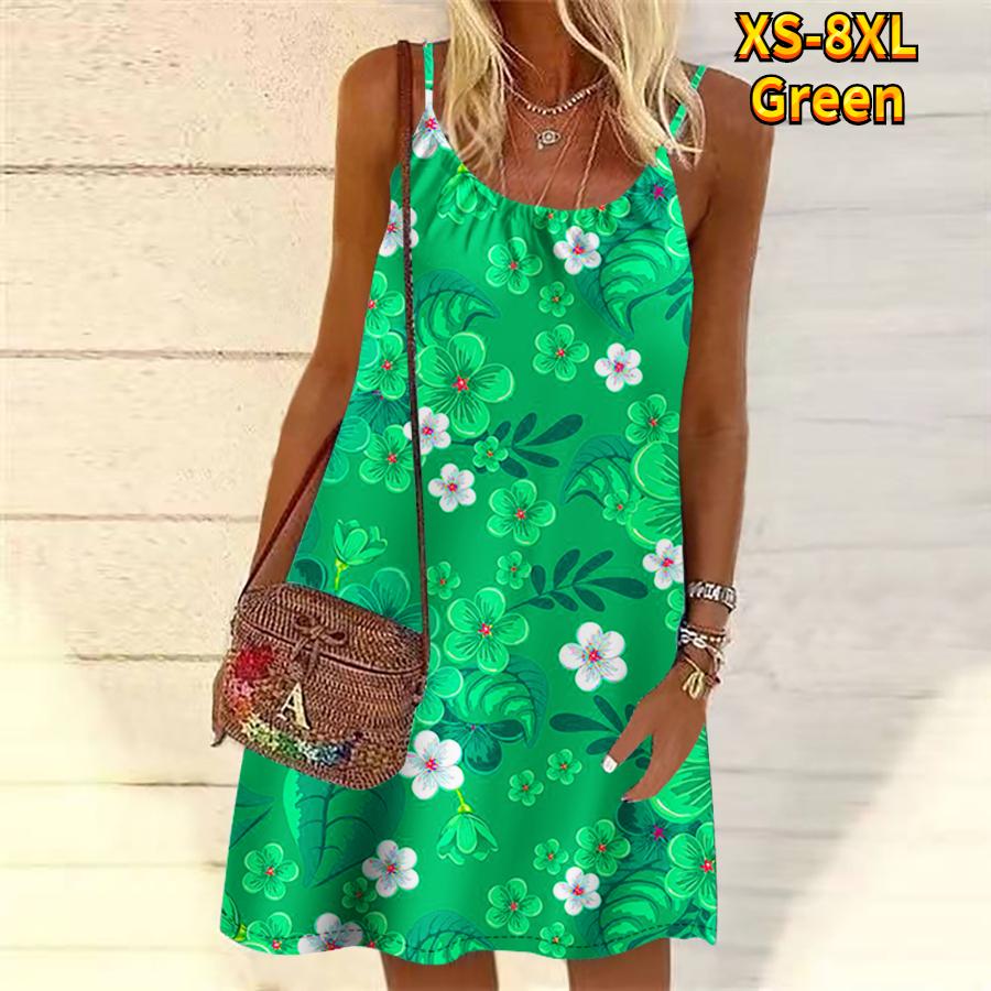 Женское мини-платье с цветочным принтом и цветами — фото 4