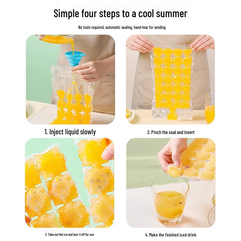 COFLYEE Disposable Thickened Ice Cube Bags