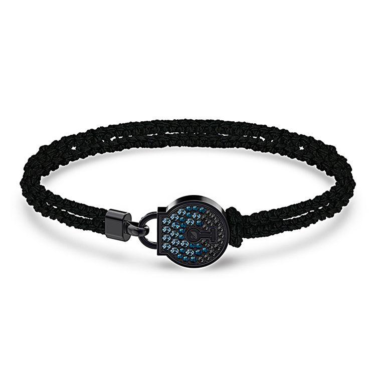 Swarovski Togetherness Heart Lock Bracelet Women bracelet Black 5572527+5561596 S