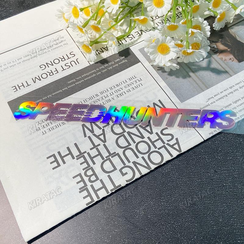 SPEEDHUNTERS Pink Laser Motorcycle StickersJDM Waterproof for Motorbike Helmet Lenses Scooter Front Fairing Tank Vinyl Decals