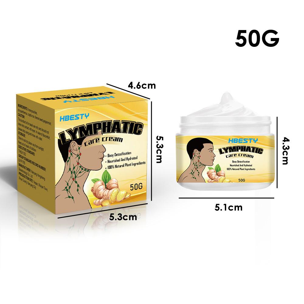 Hbesty Lymphatic Massage Cream Herbal Fragrance Neck And Underarm Care Balm 50g