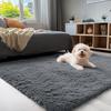Olanly Large Area Rugs For Living Room Bedroom Soft Fluffy Shaggy Bedside Rug Indoor Floor Plush Carpet for Kids Dorm Home Decor