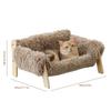 Raised Cat Bed with Removable Mattress Cover Pet Sofa Lounging Bed Pet Couch Bed Suitable for Kitty Puppy Or Small/Medium Animal