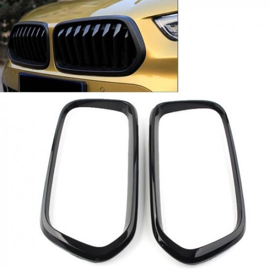 Front Bumper Grille Frame Cover Trim FIT FOR BMW X2 F39 2018- 21