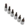 For Torx Bit Set for T10 T40 6 Piece 1/4 inch Hex Shank Made of Chrome Vanadium Steel for Reliable Performance