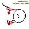 CNC XXS Bike Hydraulic Disc Brake, Mountain Bicycle Oil Pressure Caliper & Levers, Hose Length 750mm MTB Left Hand Front Brake