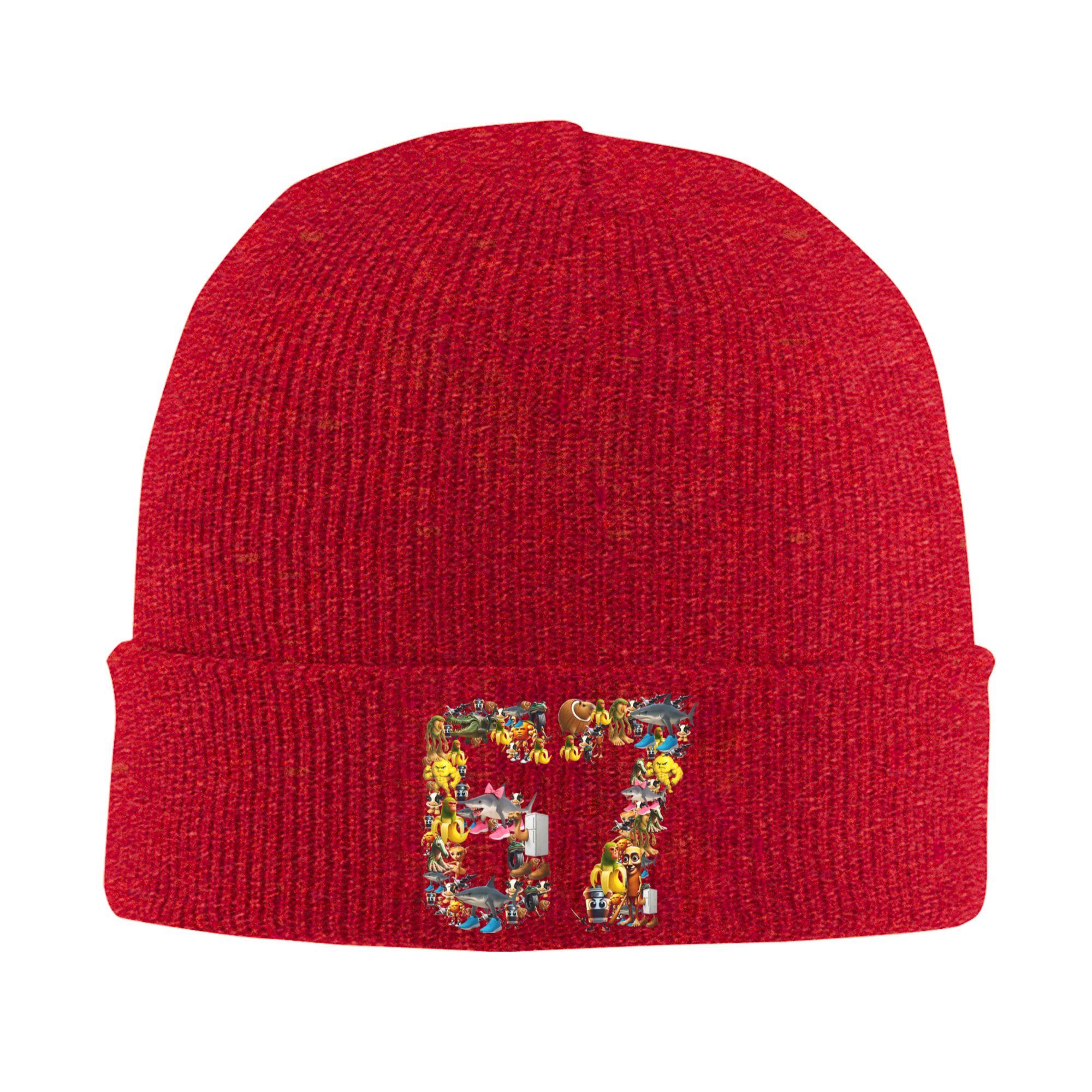

67 Six Seven Birthday Boy Italian Brainrot Meme Knitted Hat Beanie Autumn Winter Hat Warm Unisex New Arrival Cap Unisex Women Gift One Size