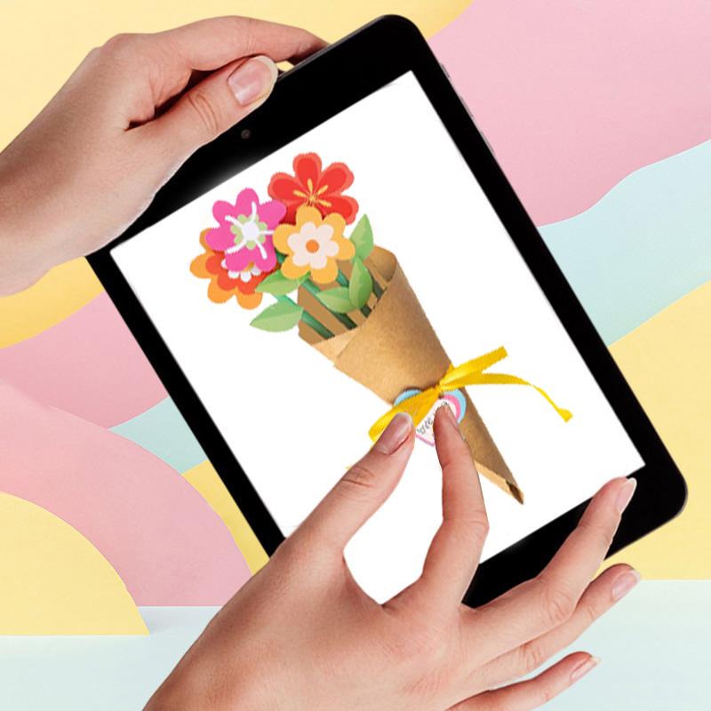 Flower Bouquet Craft Kit 24Pcs Teacher Appreciation Week Mother'S Day Flower Birthday Cards Diy Sister First Greeting Cards