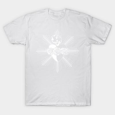 T Shirt Women Sacred Heart Harajuku Print Kawaii Tshirt Summer Short Sleeve Female T-Shirt Top Tee