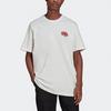 Adidas Originals Trefoil Print Sport Rundhals Kurzarm T-Shirt Herren Oberteile Weiß HF4761