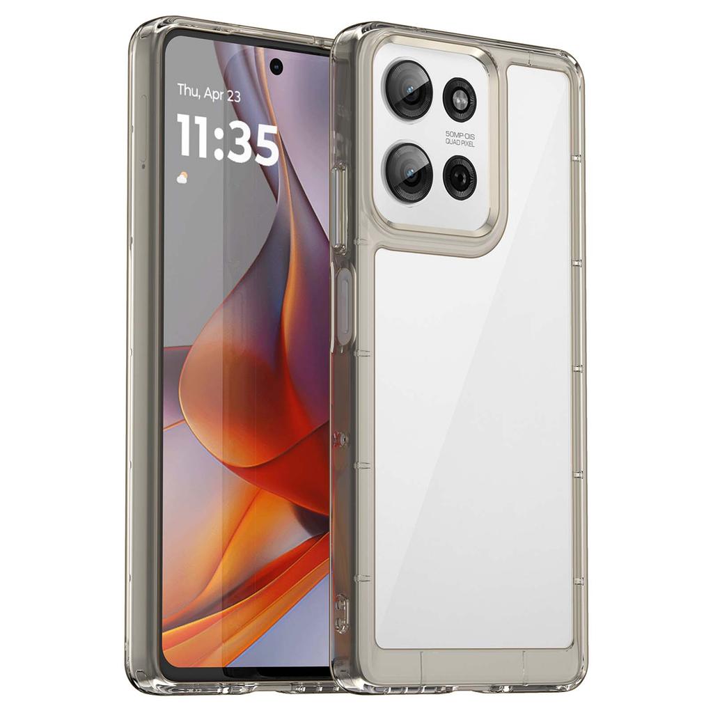 Für Motorola Moto G75 5G Hülle TPU+Acryl Schutzhülle Transparent