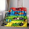 1pc Superheroes Comics Flannel Throw Blanket - HD Printed Lightweight Soft Warm All-Season Blanket for Sofa, Bed, Travel, Camping 128