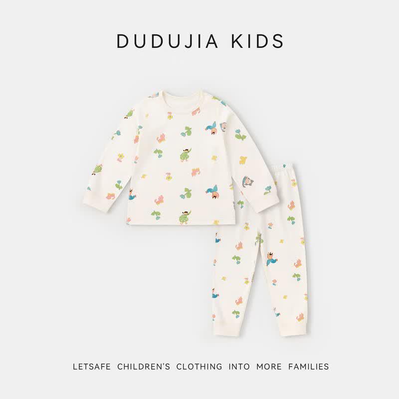 Kids' Pure Cotton Thermal Underwear Set