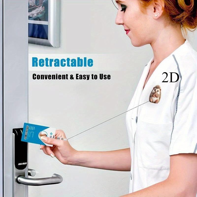 Cute Nurse Badge Reel - Expandable ID clip, perfect gift for nurses, volunteers, and teachers.