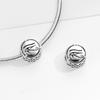 The Eye of Horus Eye of Horus Beaded S925 Sterling Silver Hollow Bracelet DIY Jewelry Accessories