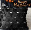 Halloween Short Plush Pillowcase Cover Pumpkin Ghost Bat Festival Decorative Cushion 45x45cm