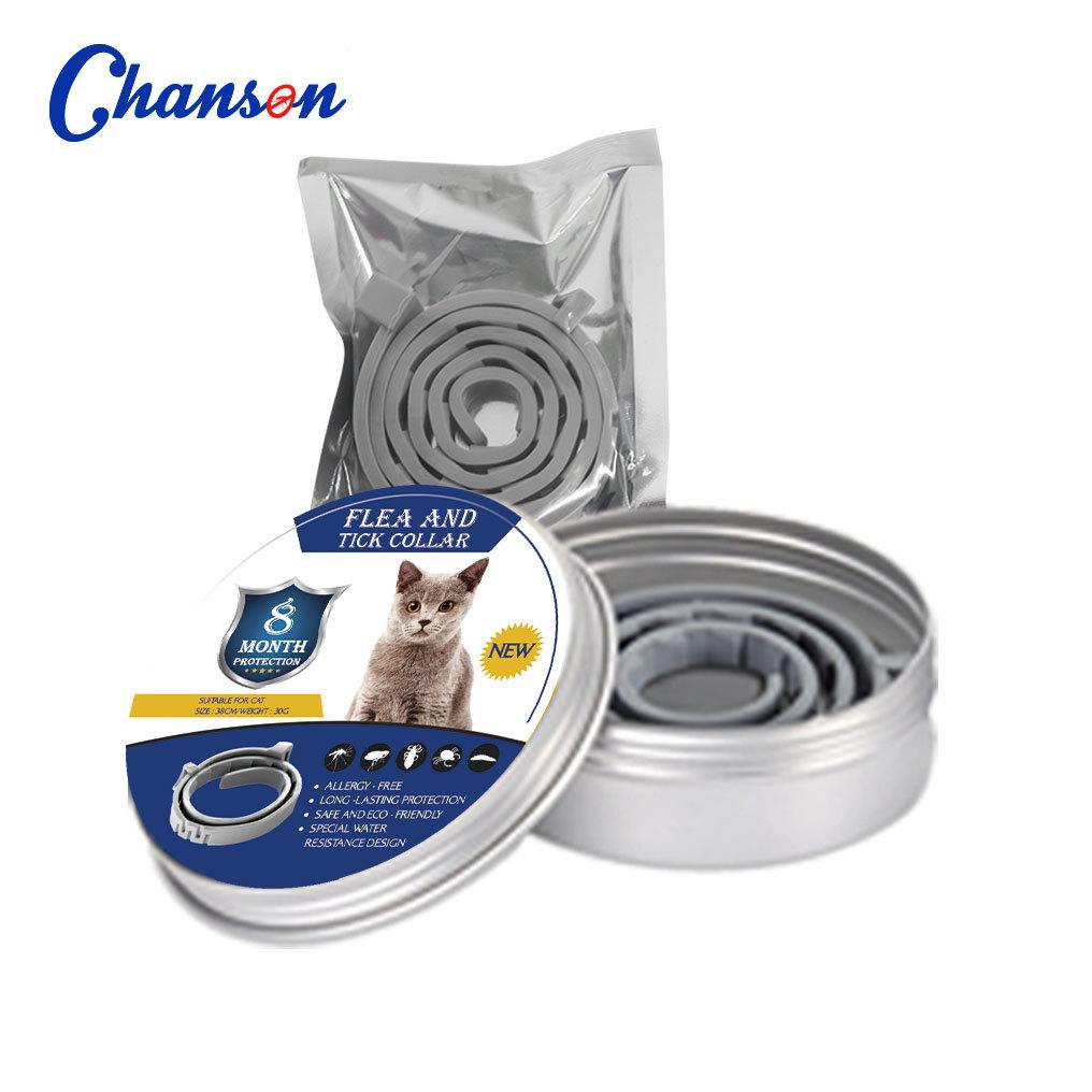 Pet Flea and Tick Collar for Dogs and Cats, Adjustable Pest Control Collar, 8-Month Protection