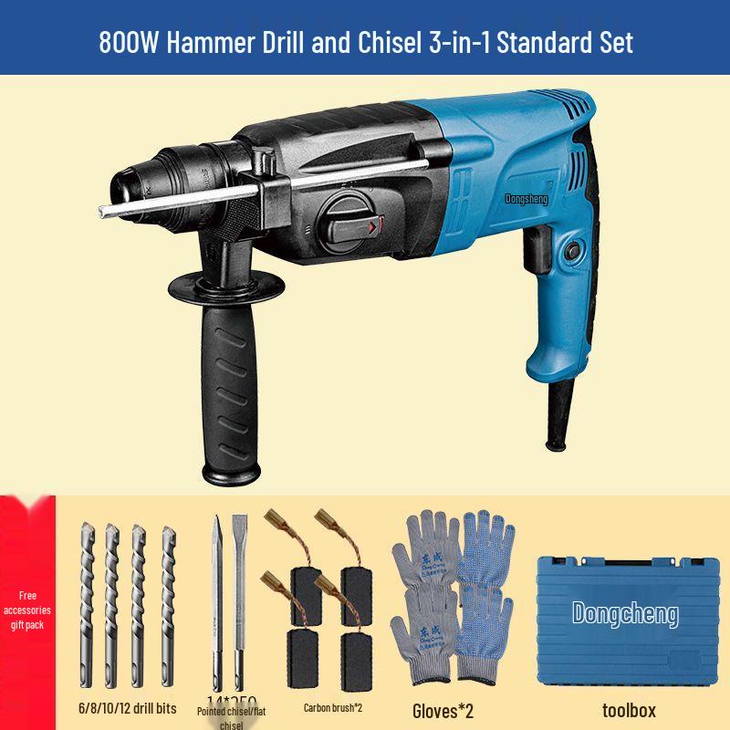 

Dongcheng 1100W Electric Rotary Hammer Drill CN plug (adapter included)