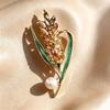 Exquisite Wheat Ear Anti-Exposure Brooch - Versatile Design Pin for Light Luxury Suits