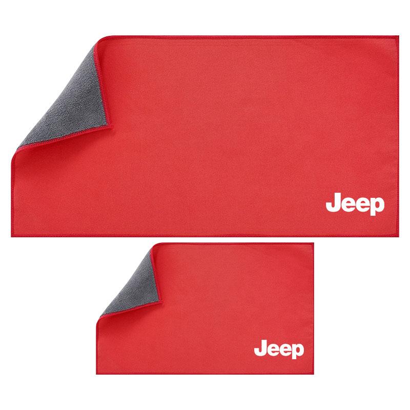 Car Cleaning Soft Brush Car Wash Towel Microfiber Cleaning Rag Cloth Car Goods For JEEP Grand Cherokee WK WK2 KJ KK KL Commander XK Renegade