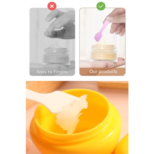 YFFSFDC Disposable Cream Spatulas, Cosmetic Spoons, for DIY, Home Use, Travel, and Cosmetics, 8.2*1.5cm (Pack of 100)