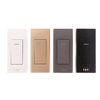 1 Stück 1 Gang 2 Way Oberflächenmontage Schalter Draht hängende Installation Nachttisch Ein/Aus-Kontrollleuchte Panel Wandlichtschalter