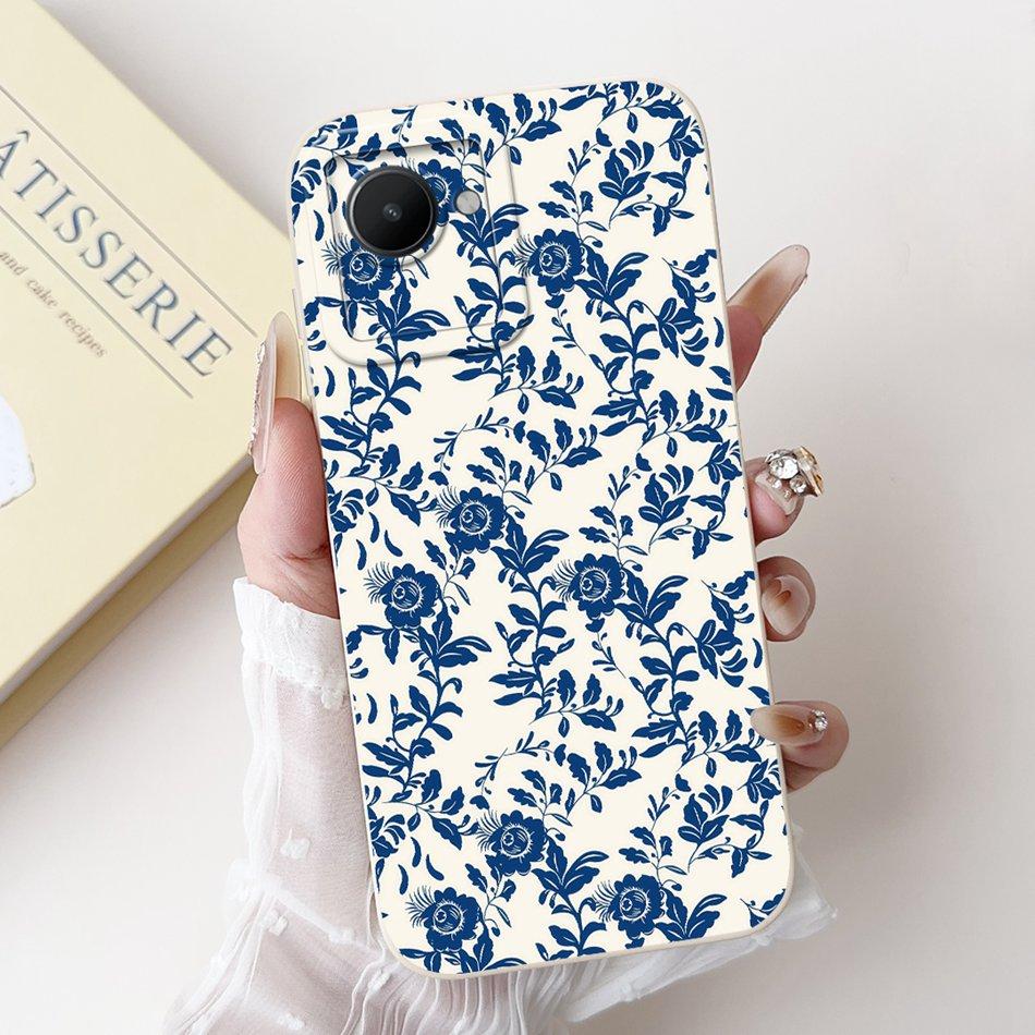 For Realme C30 C30s Beautiful Bow Rose Painting Phone Case For Realme C30 C30S Soft Silicone Cases