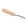 Wide Mouth Leather Edge Beveler Wooden Handle Durable Steel Incisive Cutting Edge Reasonable Angle Edge Skiving Beveler