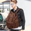 European and American Retro Men's Backpack New Canvas Shoulders Bag Outdoor Travel Computer Bag Student Schoolbags for Boy Father's Day Gift