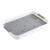 Multi-Purpose Drainage Tray Double-Layer Plastic Drying Rack Rinseable Garbage Tray