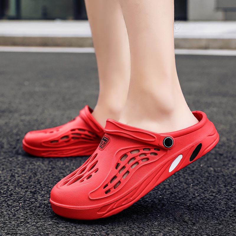 Fashion Unisex Sandals Fashion Beach Sandals Thick Sole Women Slippers Waterproof Anti-Slip Sandals Summer Lightweight Men Flip Flops