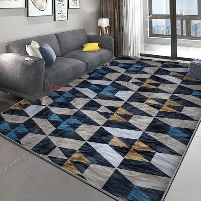 Nordic Feather Carpet Living Room Sofa Decor Bedroom Bedside Area Rugs Cloakroom Non-slip Washable Home Coffee Table Floor Mat