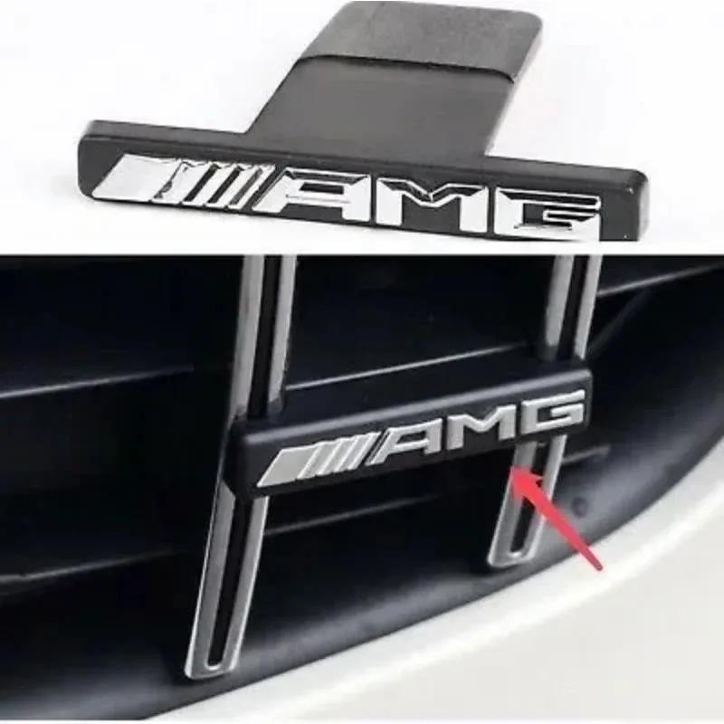AMG Car Front Grill Badge Emblem Sticker for Mercedes benz W212 W213 W202 W211 W176 W210 W205 Gla Glc Cls Glk Accessories