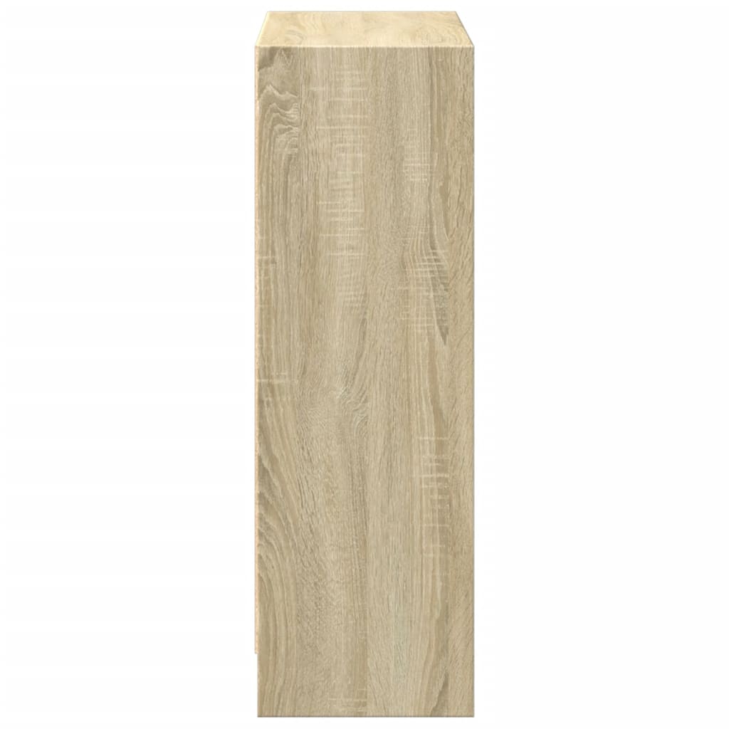 Kleines Zweistöckiges Bücherregal, Beistelltisch Neben Dem Sofa, Niedriges Wohnzimmerregal, 40x24x75 Cm