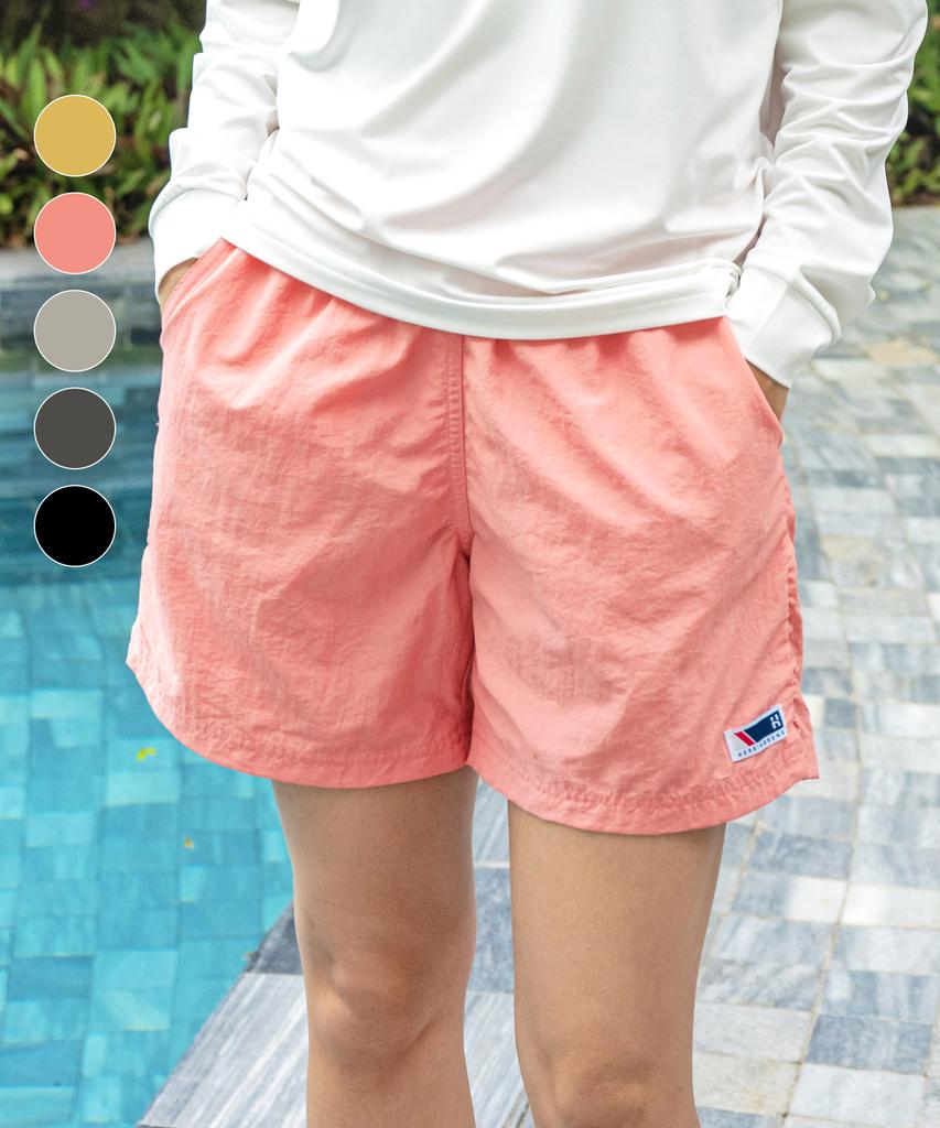 Helingbon Women'S Basic Swim Shorts Plus Size Nylon Pants (5 Colors) / Ae300W (B Type)