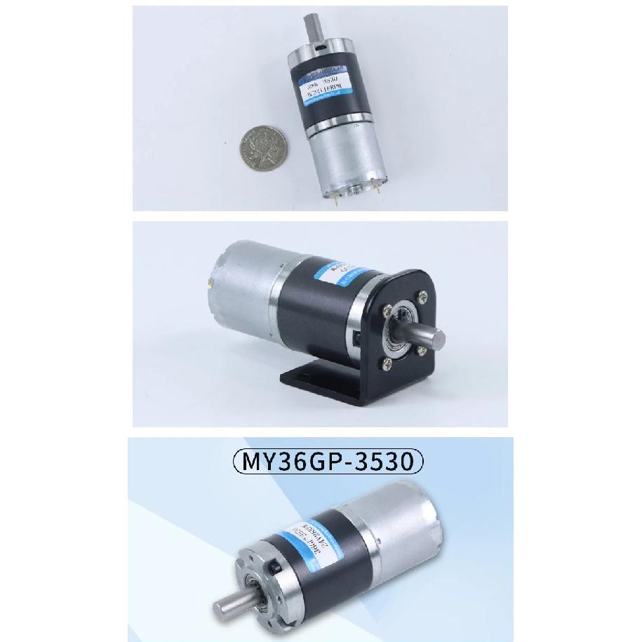 36mm DC Planetary Gear Motor 12v 24v Shaft Diameter 6mm/8mm 36GP-3530 Adjustable Speed Can CW CCW Electric Motor