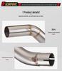CFMOTO NK400/NK650 Stainless Steel Silencer Exhaust Pipe with Backpressure Drum.