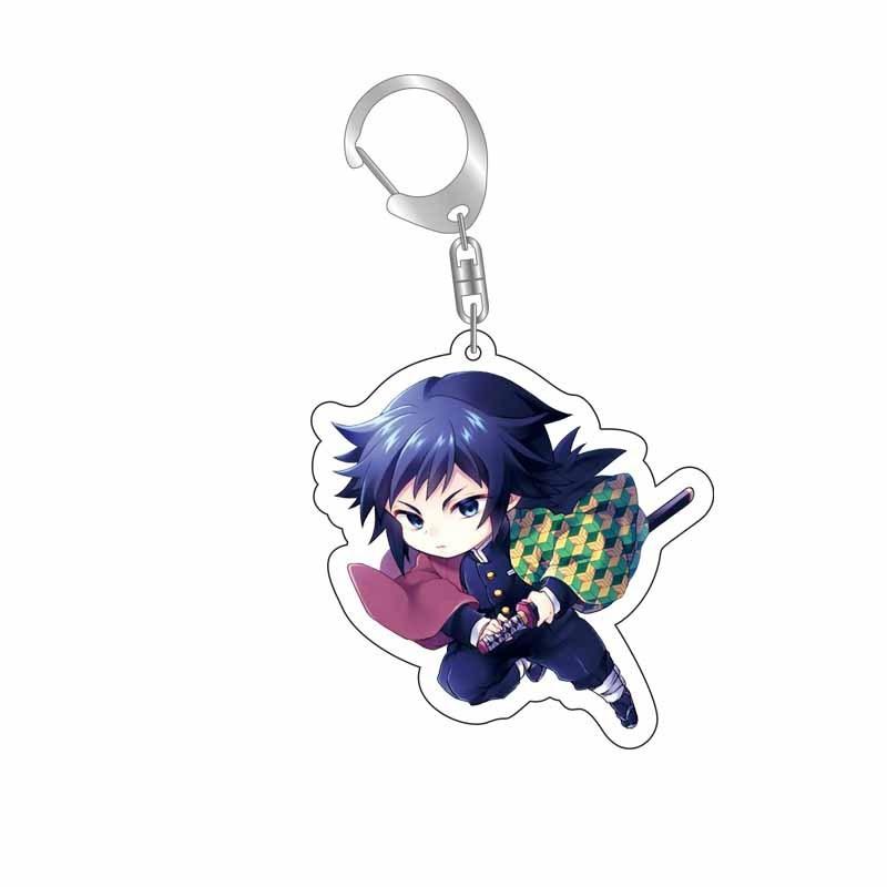 Demon Slayer Kimetsu No Yaiba Infinity Castle Acrylic Key Ring Kamado Nezuko Tokitou Muichirou Action Model Figure Toys Premium Quality