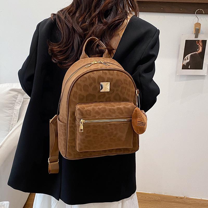 Women's High-Capacity Casual Travel Backpack - New Fashion Versatile Print for Students and Commuters