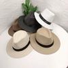 Paper Straw Big Flat Brim Top Hat In the Elderly Summer Sun Protection Hat Panama Straw Hat Men's Summer Men's Hat