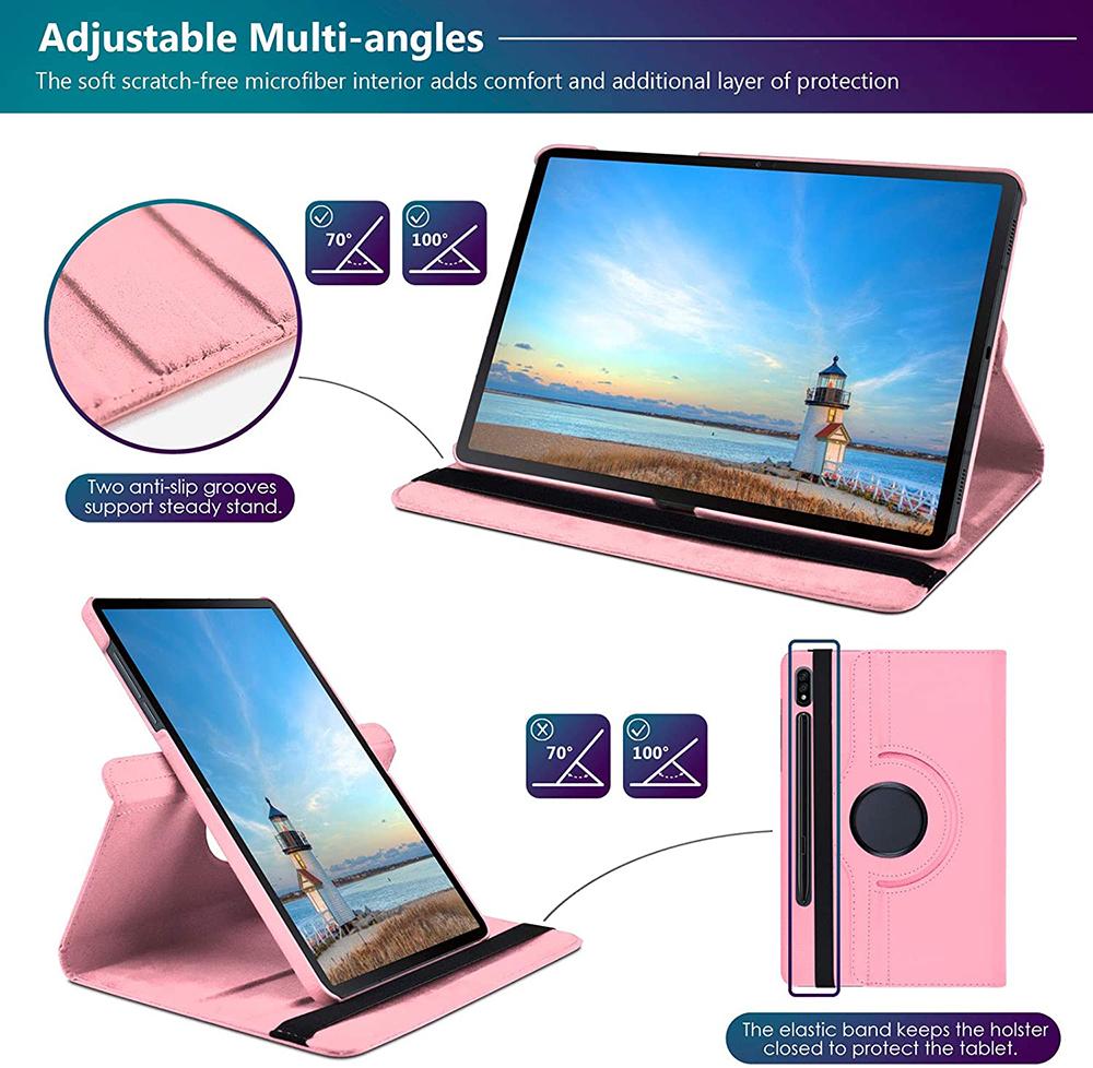 For Samsung Tab S10 FE Plus 13.1 Case Cover 360 Rotating PU Leather Stand Cover for Coque Galaxy Tab S10 FE Plus 13.1 Inch Case