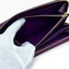 Used Louis Vuitton Zippy Wallet Monogram Vernis Purple Long Wallet