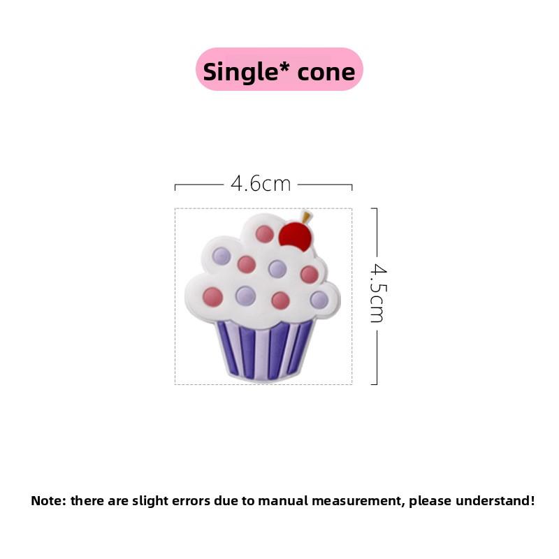 Soft Rubber Cake, Fridge Magnet, Magnetic Sticker, Doughnut, Creative Cartoon Magnetic Sticker, Ice Cream