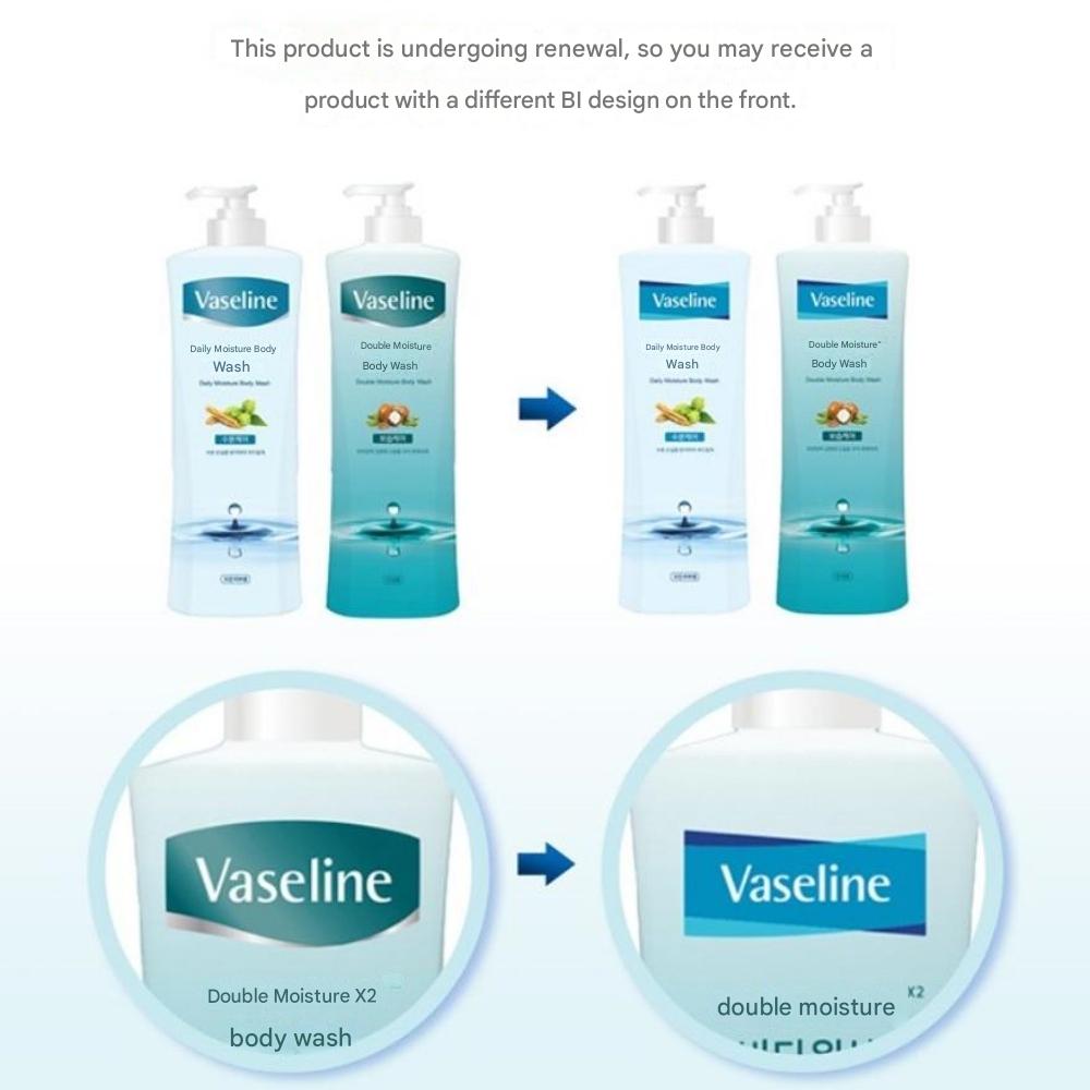 Vaseline Daily Moisture Body Wash 800ml X 2ea