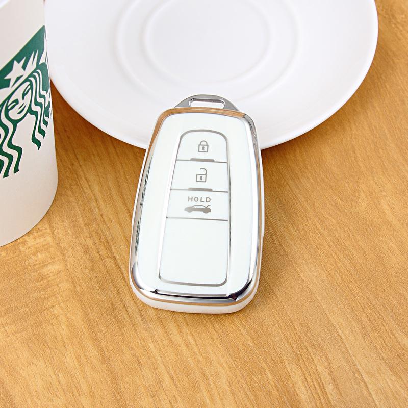 Toyota Key Cover and Keychain: Compatible with Camry, Corolla, Avalon, Levin, RAV4, Highlander, and C-HR.