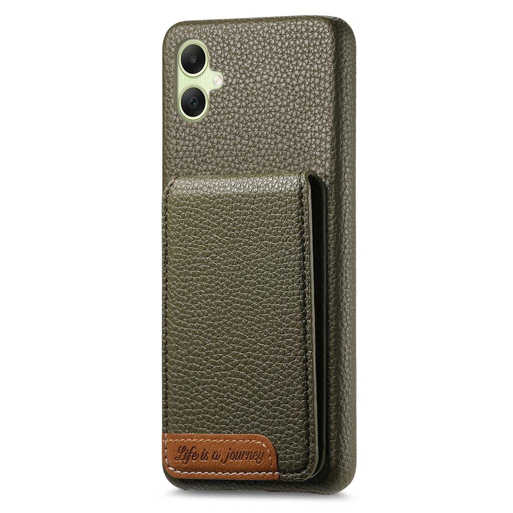 For Samsung Galaxy A06 4G/5G Case RFID Blocking Card Holder Litchi Texture Leather Back Cover