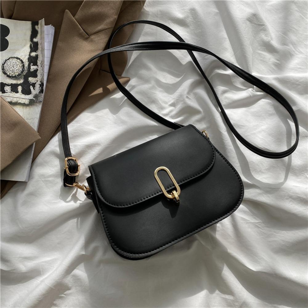 

Korean Style PU Leather Crossbody Shoulder Bag Trendy Casual Small Square Bag Lightweight Fashi Female Wallet Purse Shopping чёрный